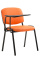 Jídelní / konferenční židle Kenna skládací stůl syntetická kůže, oranžová