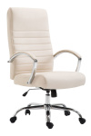 Kancelářská / pracovní židle Chicane syntetická kůže, krémová