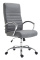 Kancelářská / pracovní židle Chicane syntetická kůže, šedá