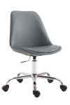 Kancelářská / pracovní židle Tomse syntetická kůže, šedá