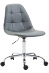 Kancelářská / pracovní židle Bolero syntetická kůže, šedá