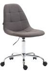 Kancelářská / pracovní židle Bolero látkový potah, tmavě šedá