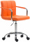 Kancelářská / pracovní židle Lucas V2 syntetická kůže, oranžová