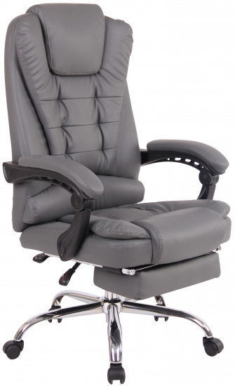 Kancelářská / pracovní židle Ortland syntetická kůže, šedá