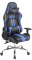 Kancelářská / pracovní židle Lemon XM syntetická kůže, černá / modrá
