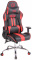 Kancelářská / pracovní židle Lemon XM syntetická kůže, černá / červená
