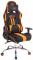 Kancelářská / pracovní židle Lemon XM látkový potah, černá / oranžová