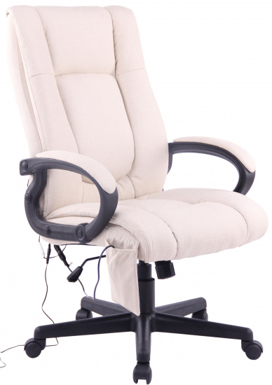 Kancelářská / pracovní židle XL Evve XM látkový potah, krémová