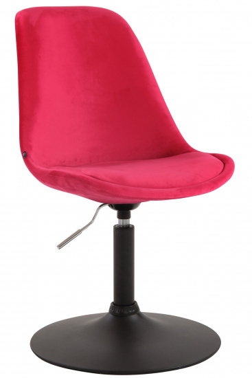 Jídelní / konferenční židle Lona otočná samet černá, červená