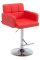 Barová židle Pompe syntetická kůže, červená