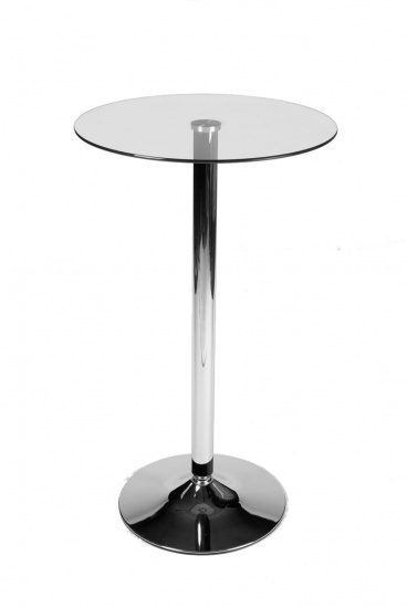 Skleněný stůl / podnož kulatá 105 cm, sklo čiré