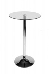 Skleněný stůl / podnož kulatá 105 cm, sklo čiré