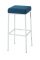 Barová židle Montreal W85 látkový potah, modrá