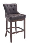 Barová židle Lakewood pravá kůže, antik, hnědá