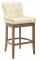 Barová židle Lakewood pravá kůže, antik-světlá / krémová