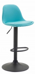 Barová židle Kiel čalounění syntetická kůže, černá, modrá