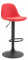 Barová židle Kiel čalounění syntetická kůže, černá, červená