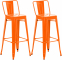 2 ks / set barová židle Mason, oranžová