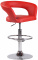 Barová židle Jaen syntetická kůže, červená