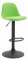 Barová židle Kiel čalounění syntetická kůže, černá, zelená