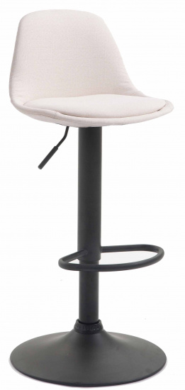 Barová židle Kiel látkový potah, černá, krémová