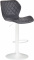 Barová židle Diamo syntetická kůže, bílá, černá