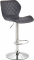 Barová židle Diamo syntetická kůže, chrom, černá