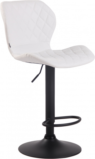 Barová židle Diamo syntetická kůže, černá, bílá