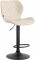 Barová židle Diamo syntetická kůže, černá, krémová