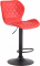 Barová židle Diamo syntetická kůže, černá, červená