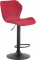 Barová židle Diamo látkový potah, černá, červená