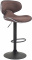 Barová židle Las Vegas V2 látkový potah, černá, hnědá