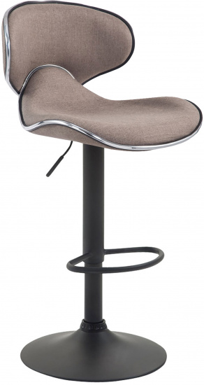 Barová židle Las Vegas V2 látkový potah, černá, taupe