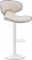 Barová židle Las Vegas V2 látkový potah, bílá, krémová