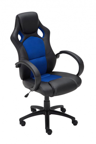 Racing kancelářská / pracovní židle Spped, modrá
