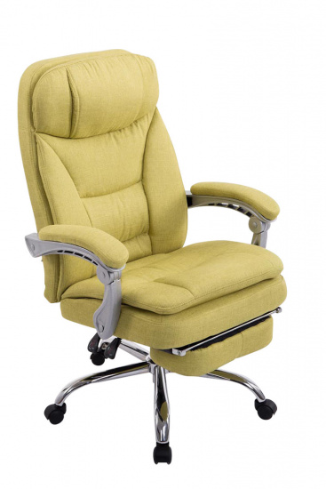 XL Kancelářská / pracovní židle Lemon látkový potah, zelená
