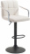 Barová židle Lucas V2 látkový potah, černá, krémová