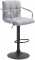 Barová židle Lucas V2 látkový potah, černá, šedá