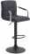 Barová židle Lucas V2 látkový potah, černá, černá