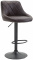 Barová židle Lazio syntetická kůže, černá, hnědá