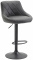 Barová židle Lazio syntetická kůže, černá, šedá