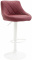 Barová židle Lazio syntetická kůže, bílá, červená bordó