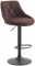 Barová židle Lazio látkový potah, černá, hnědá
