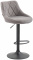 Barová židle Lazio látkový potah, černá, šedá
