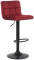 Barová židle Feni samet, červená