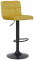 Barová židle Feni samet, žlutá