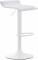 Barová židle Dyn V2 syntetická kůže, bílá, bílá