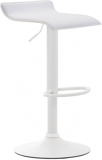 Barová židle Dyn V2 syntetická kůže, bílá, bílá