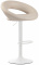 Barová židle Lenda syntetická kůže, bílá, krémová