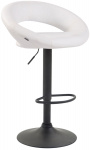 Barová židle Lenda syntetická kůže, černá, bílá